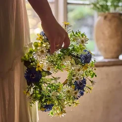 Kukkakranssi Kauniit kesäkukat 35 cm
