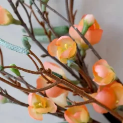 Kukkakranssi oranssit kukat 50 cm