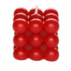 Kuplakynttilä 6 cm tummanpunainen