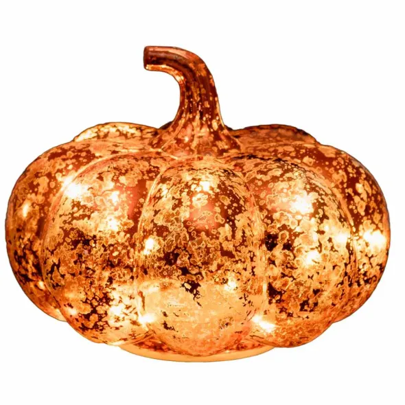 Kurpitsakoriste led-valolla 15 cm