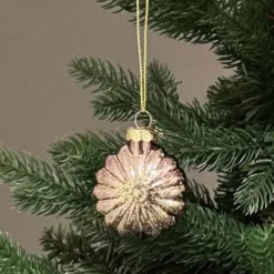 Kuusenkoriste Lasitähti 6 cm violetti