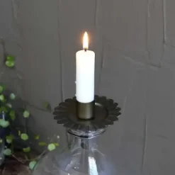 Kynttilänpidin pulloon antiikkipronssi