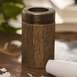 Kynttilänteroitin mangopuuta