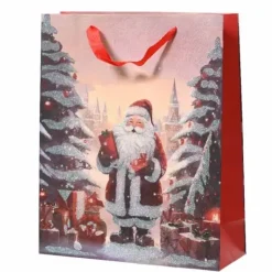 Lahjakassi Joulupukki 32 cm