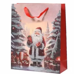 Lahjakassi Joulupukki 24 cm