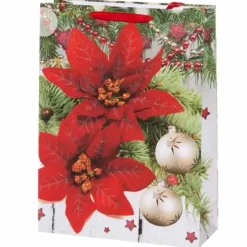 Lahjakassi Joulutähdet ja koristeet 42 cm