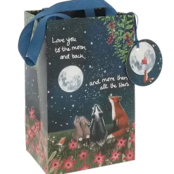 Lahjakassi Love you to the moon and back 20 cm