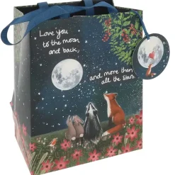 Lahjakassi Love you to the moon and back 22,5 cm