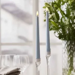 LED-antiikkikynttilä 2 kpl vaaleansininen