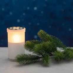 LED-hautakynttilä hämäräkytkimellä 11 cm
