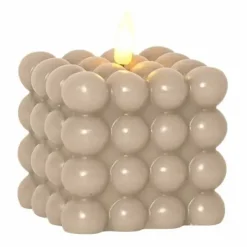 LED-Kuplakynttilä 9,5 cm beige