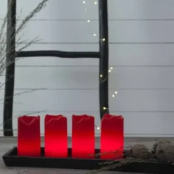 LED-kynttilä 4 kpl setti + kaukosäädin