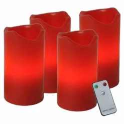 LED-kynttilä 4 kpl setti + kaukosäädin
