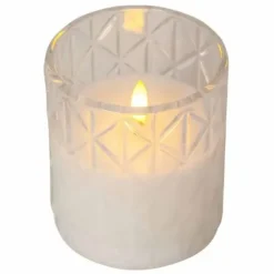 LED-kynttilä lasiastiassa kirkas 10 cm