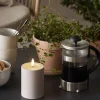 LED-kynttilä Softis vaaleanruskea 12,5 cm