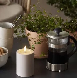LED-kynttilä Softis vaaleanruskea 12,5 cm
