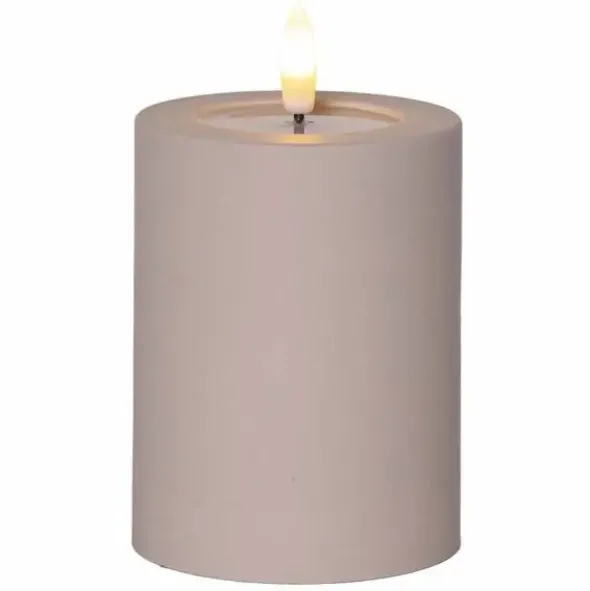 LED-kynttilä Softis vaaleanruskea 12,5 cm