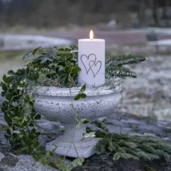 LED-kynttilä Sydämet 14 cm
