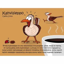 Luonnelinnut postikortti Kahvisieppo