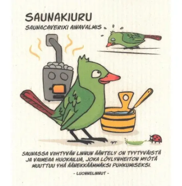 Luonnelinnut tiskirätti Saunakiuru