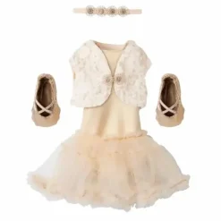 Maileg Ballerinan vaatteet kerma, koko 3