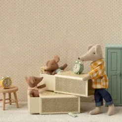 Maileg hiiri rasiassa, vauva sleepy-wakey sininen