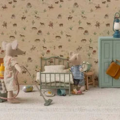Maileg Vintage sänky hiirelle minttu