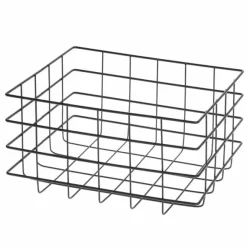 Metallikori musta 25×12,5 cm