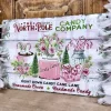 Metallikyltti North Pole Candy Company 20x30cm
