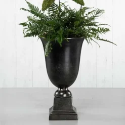 Metallivaasi mustanruskea 60 cm