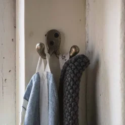 Naulakkokoukku tupla antiikkipronssi