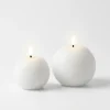 Pallokynttilä LED valkoinen 9 cm