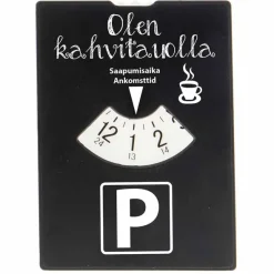 Parkkikiekko Olen kahvitauolla