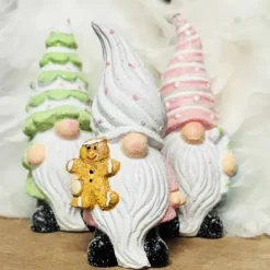 Pastellitonttu 17 cm valkoinen