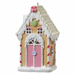 Piparkakkutalo 10 cm pinkki ovi