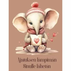 Postikortti Ajatuksen lämpimän