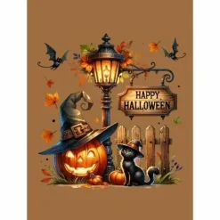 Postikortti Halloween-kissa