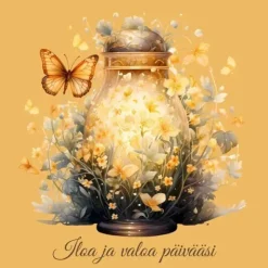 Postikortti Iloa ja valoa päivääsi
