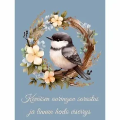 Postikortti Keväisen auringon sarastus