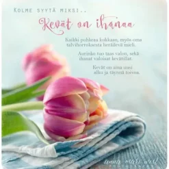 Postikortti Kevät on ihanaa