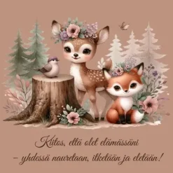 Postikortti Kiitos että olet elämässäni