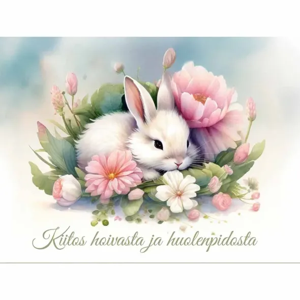 Postikortti Kiitos hoivasta ja huolenpidosta