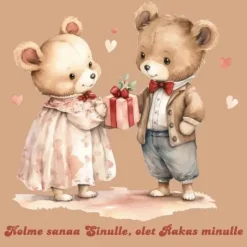Postikortti Kolme sanaa Sinulle