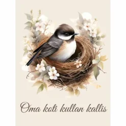 Postikortti Oma koti kullan kallis