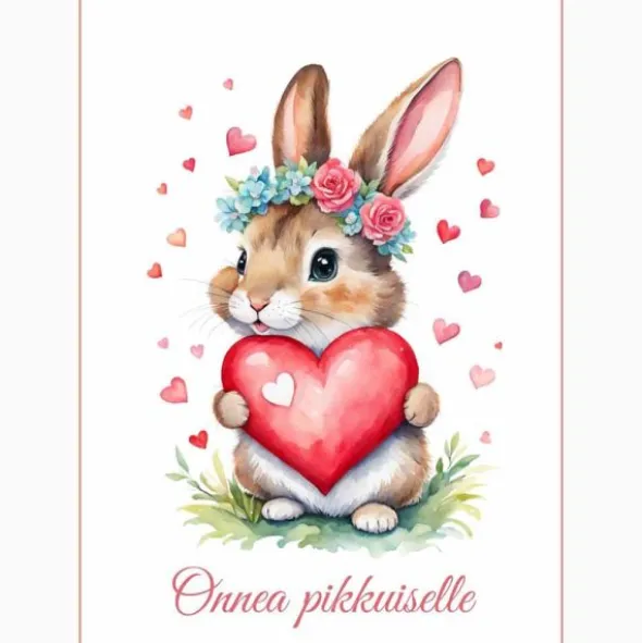 Postikortti Onnea pikkuiselle puputyttö