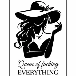Postikortti Queen of fucking everything