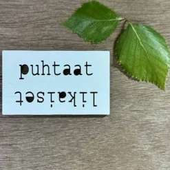 Puhtaat – likaiset magneetti, valkoinen