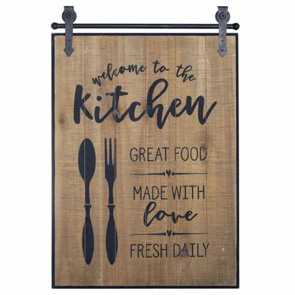 Puutaulu Welcome to the Kitchen