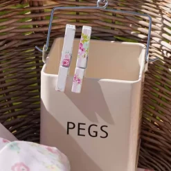 Pyykkipoikapurkki Pegs beige