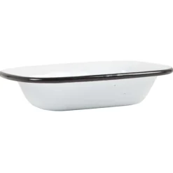 Saippua-alunen emalia valkoinen 15,5 cm